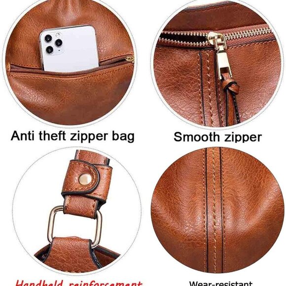 Womens Tote Bag Handbags Shoulder Bag PU Leather Fashion Hobo with Adjustable Sh - Picture 3 of 7